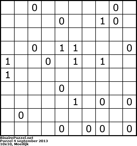Binaire Puzzel