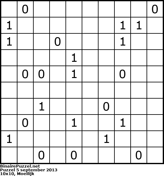 Binaire Puzzel