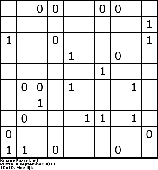 Binaire Puzzel