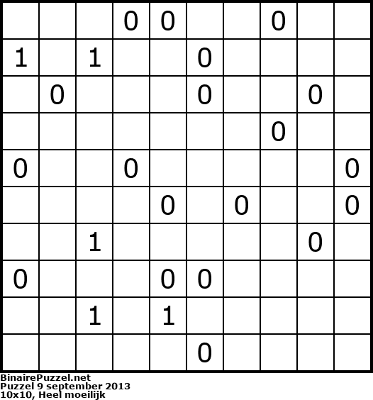 Binaire Puzzel