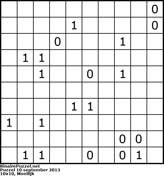 Binaire Puzzel