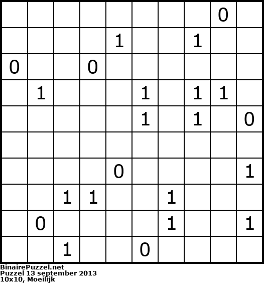 Binaire Puzzel