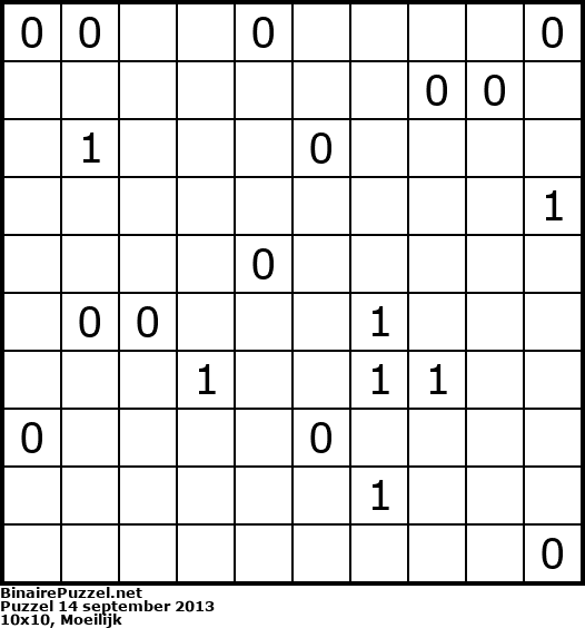 Binaire Puzzel