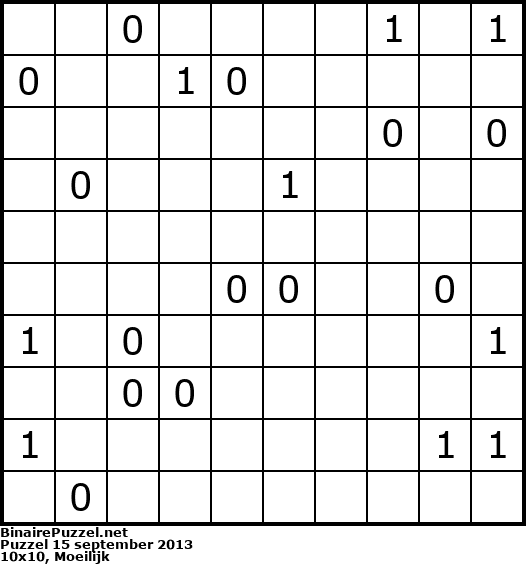 Binaire Puzzel