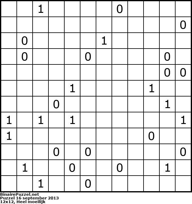 Binaire Puzzel