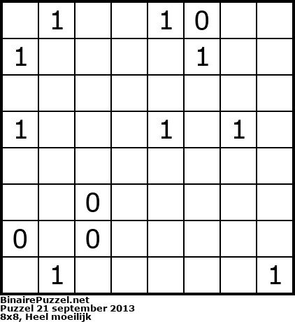 Binaire Puzzel