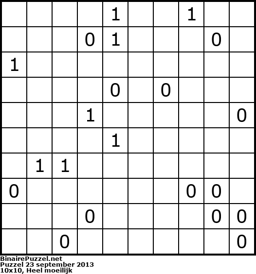 Binaire Puzzel
