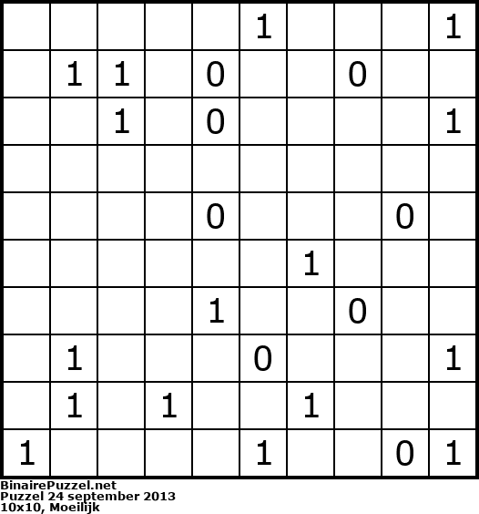 Binaire Puzzel