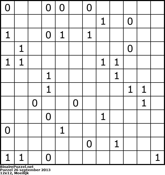 Binaire Puzzel