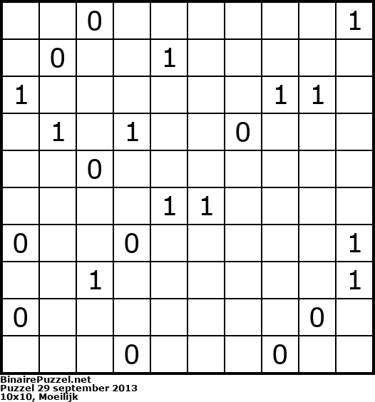 Binaire Puzzel