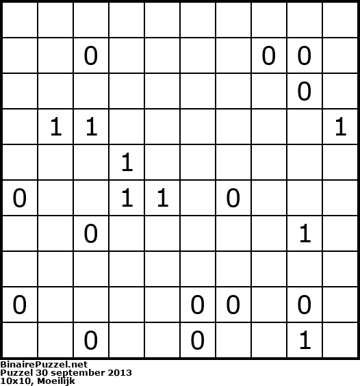 Binaire Puzzel