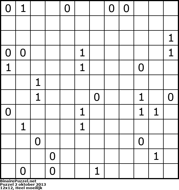 Binaire Puzzel