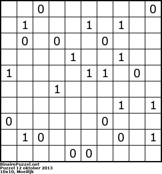 Binaire Puzzel