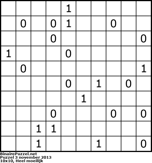 Binaire Puzzel