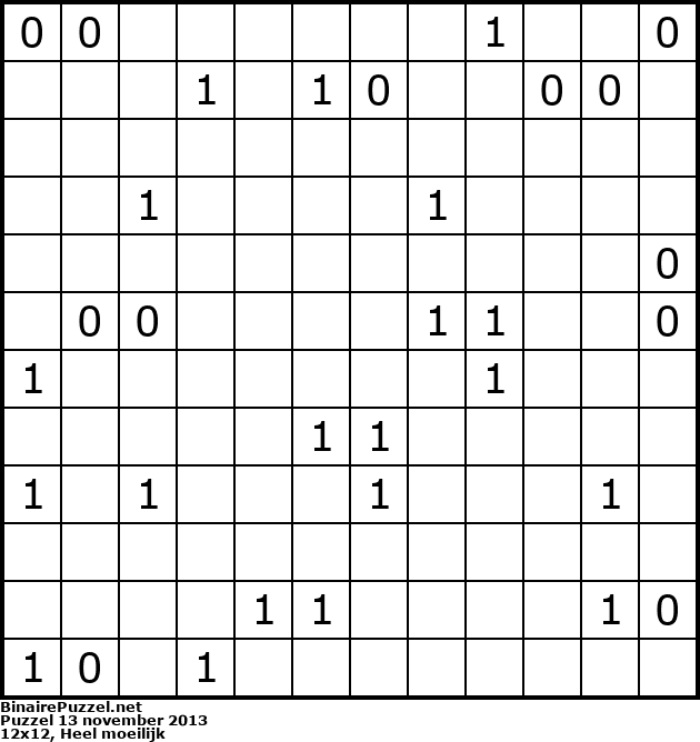 Binaire Puzzel
