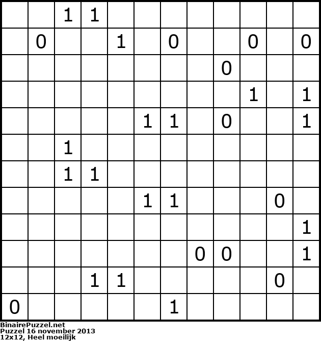 Binaire Puzzel