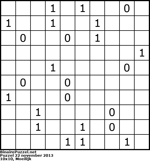 Binaire Puzzel