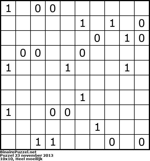 Binaire Puzzel