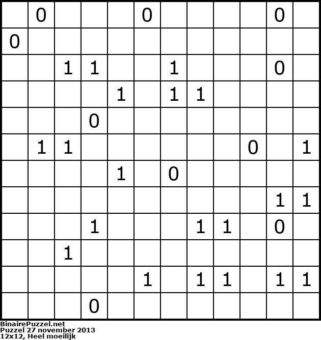 Binaire Puzzel