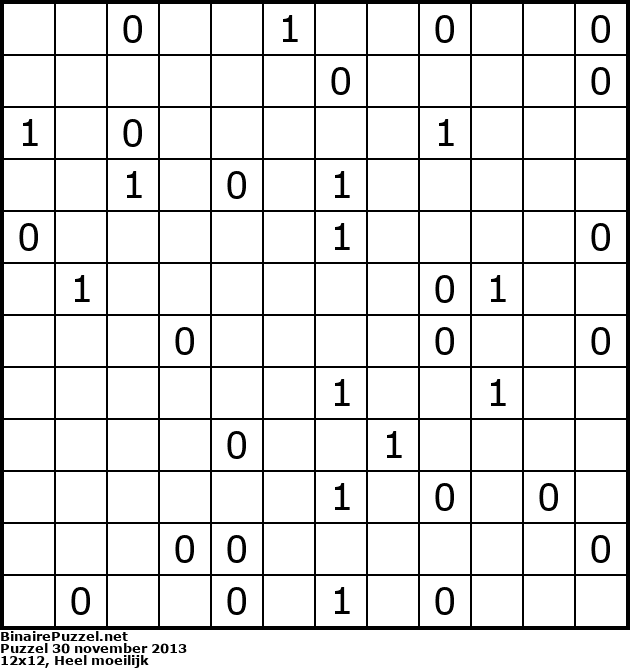 Binaire Puzzel