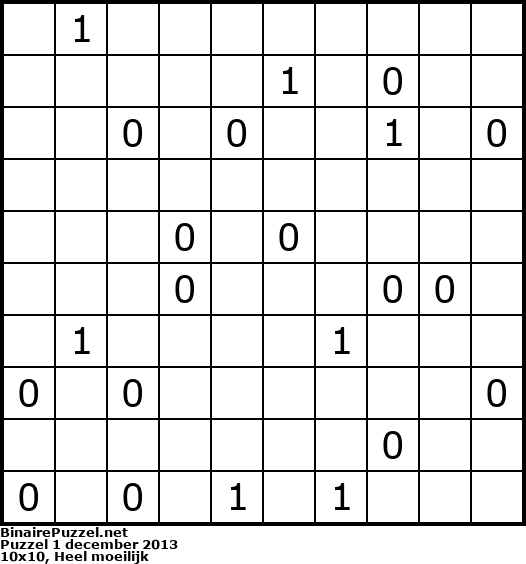 Binaire Puzzel