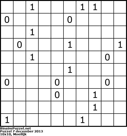 Binaire Puzzel