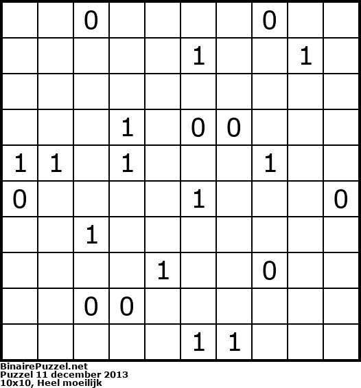 Binaire Puzzel