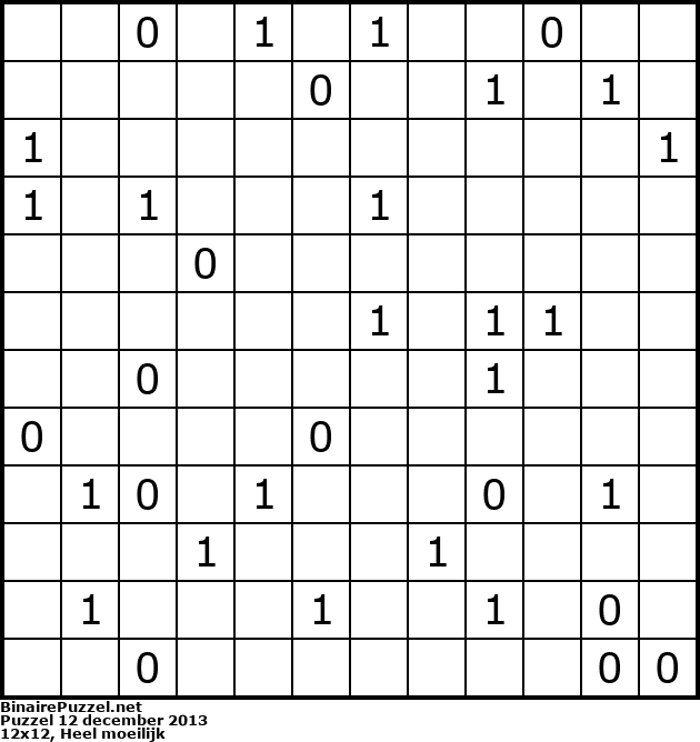 Binaire Puzzel