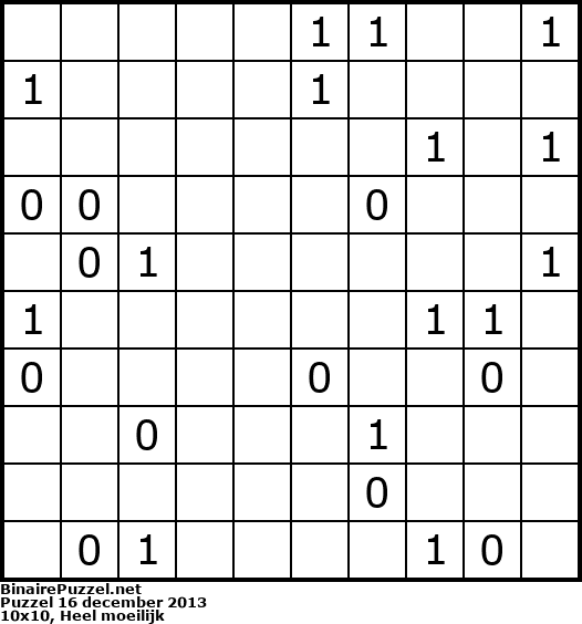 Binaire Puzzel