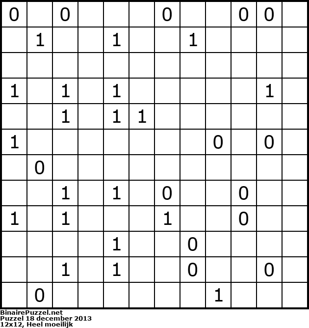 Binaire Puzzel