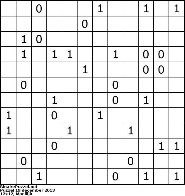 Binaire Puzzel