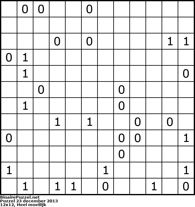 Binaire Puzzel