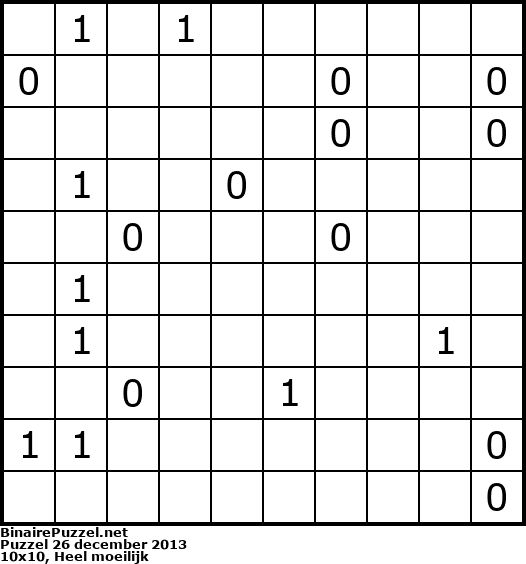 Binaire Puzzel