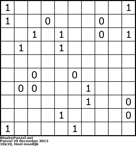 Binaire Puzzel