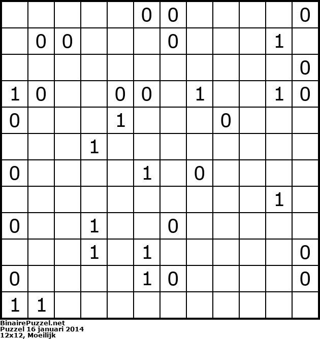 Binaire Puzzel