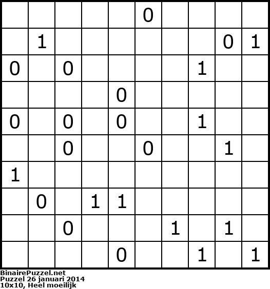 Binaire Puzzel