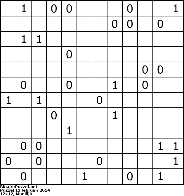 Binaire Puzzel