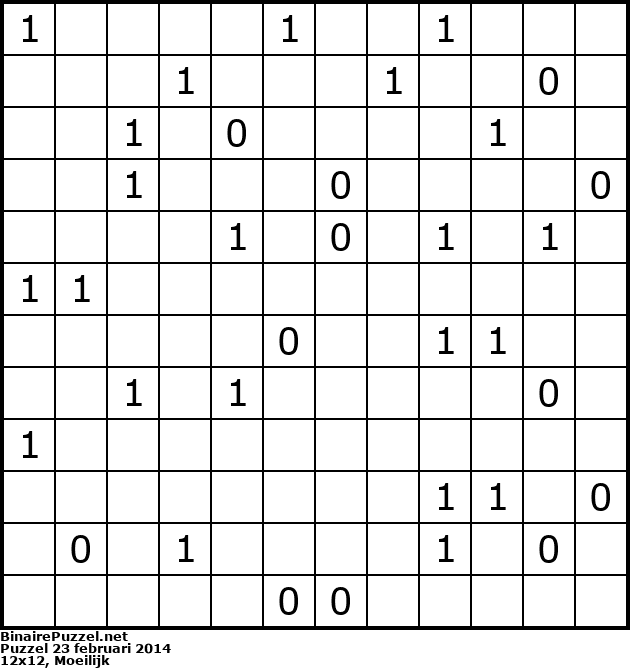 Binaire Puzzel