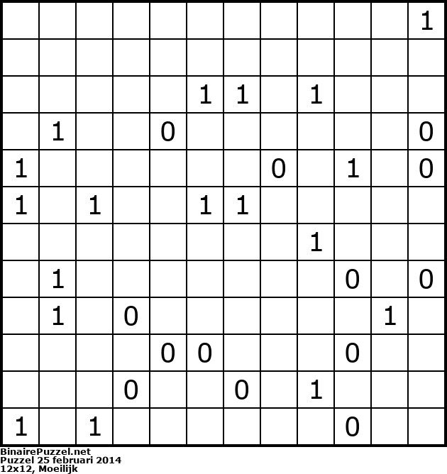 Binaire Puzzel