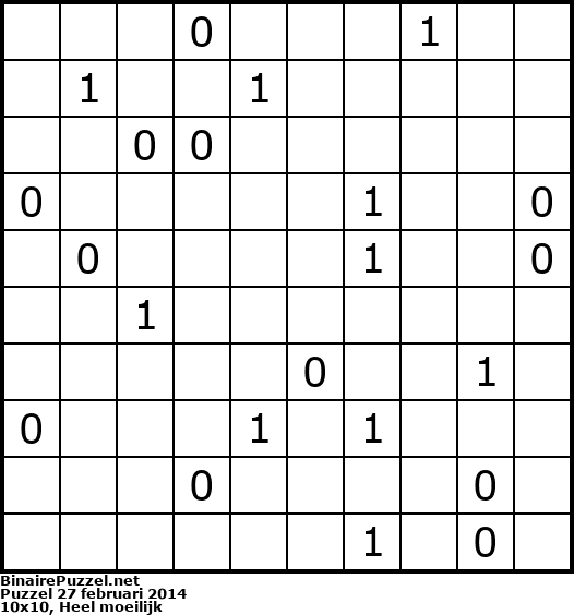 Binaire Puzzel