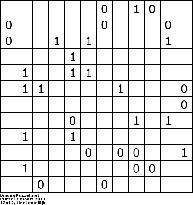 Binaire Puzzel