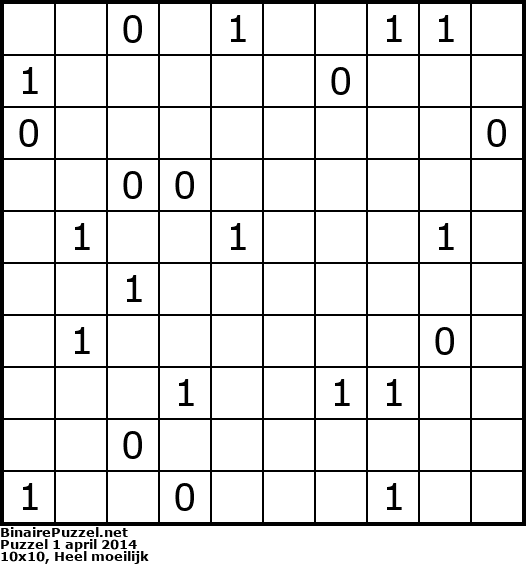 Binaire Puzzel