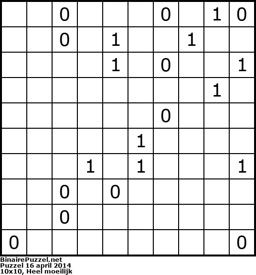 Binaire Puzzel