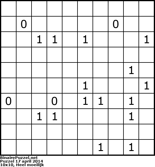 Binaire Puzzel