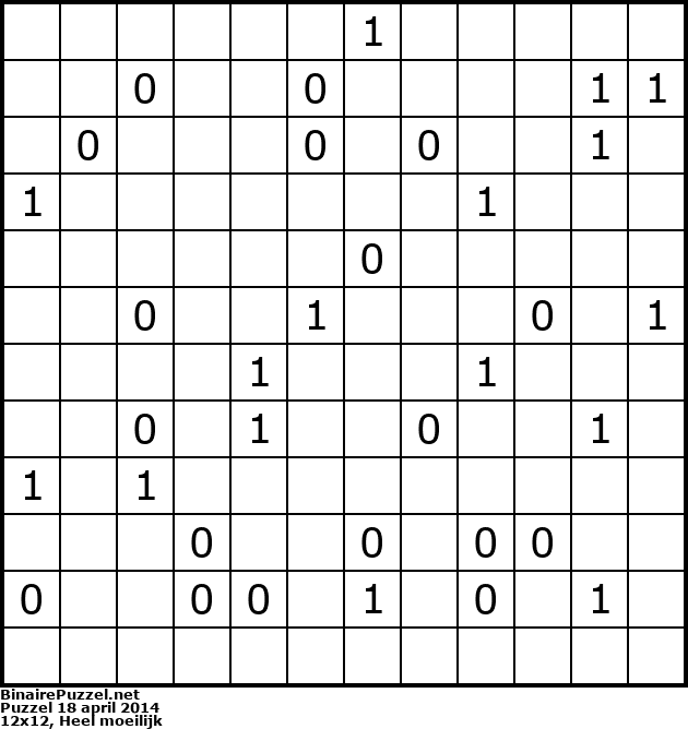 Binaire Puzzel