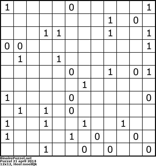 Binaire Puzzel