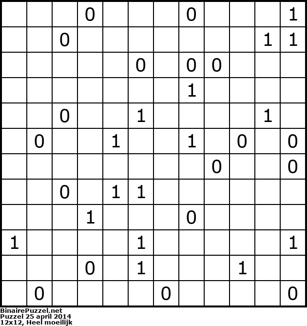 Binaire Puzzel