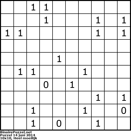 Binaire Puzzel