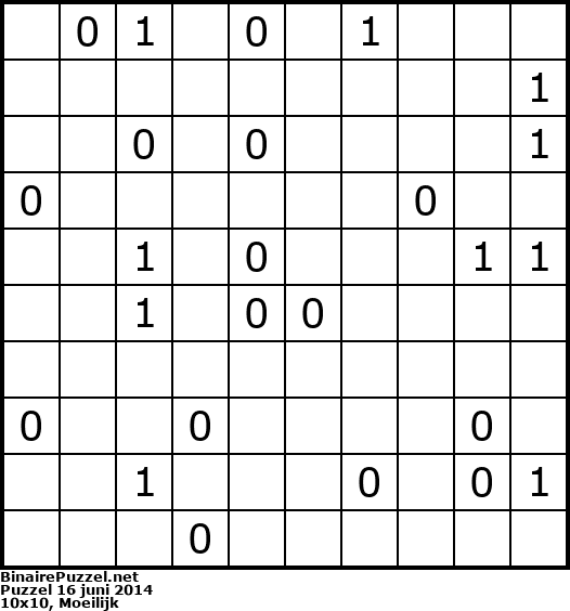 Binaire Puzzel
