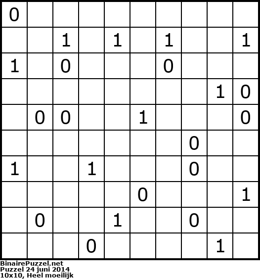 Binaire Puzzel
